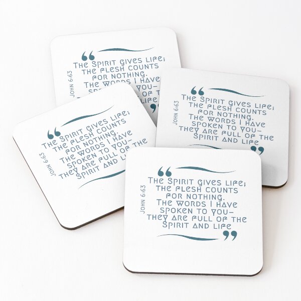 Item preview, John 6:63 Sticker / T Shirt designed and sold by Designsleashed.