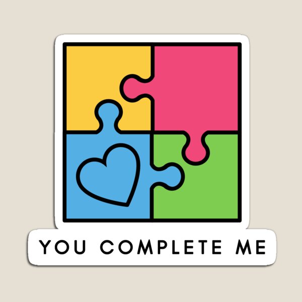 Item preview, You complete me – true love Valentine’s Day designed and sold by wejollydigitals.