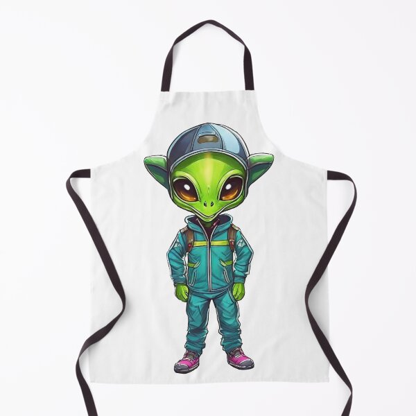 Item preview, A cute alien dressed in a tracksuit designed and sold by UFOFashionista.