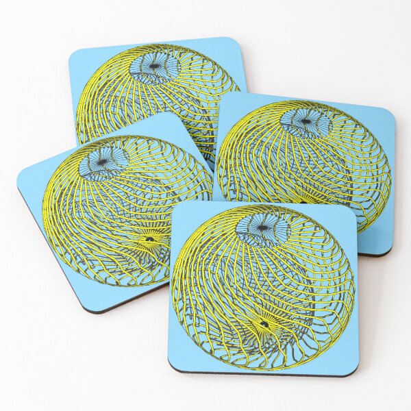 Item preview, 3D yellow tube mandala  designed and sold by m-yoga-store.