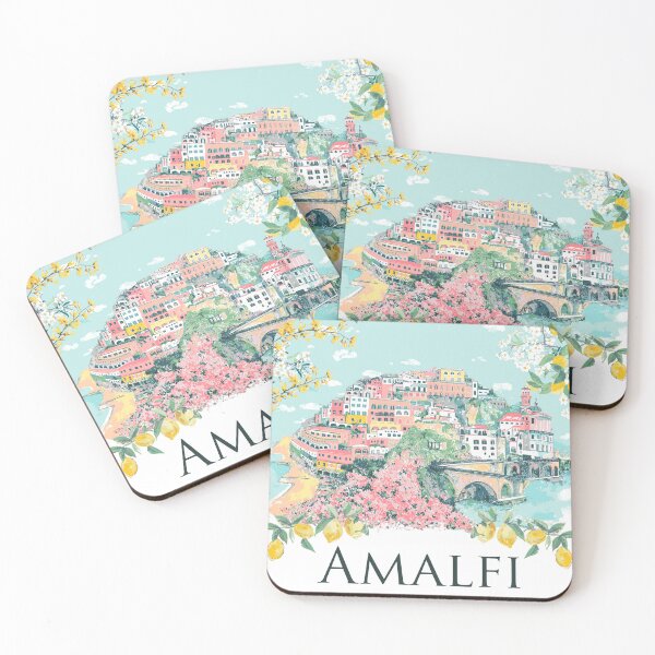 Item preview, Amalfi Italian travel Mediterranean destination, artwork by Katarina Roccella designed and sold by Katarina Roccella.