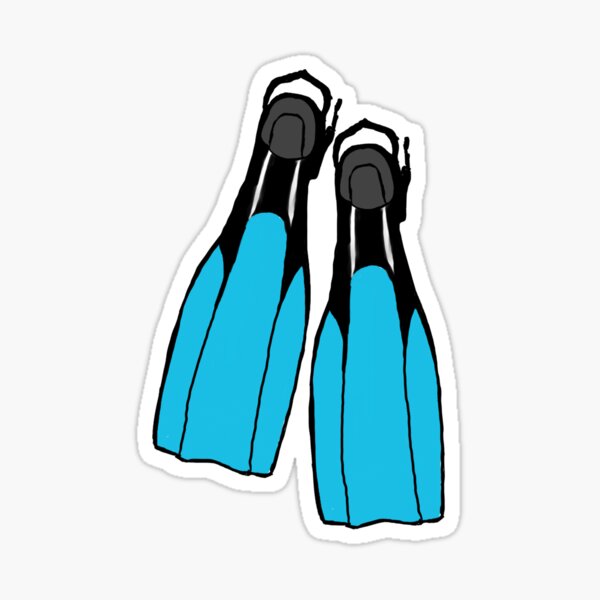 Item preview, Flippers, let's go scuba diving or snorkling designed and sold by Linda Dammann.