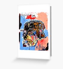 Basquiat skull Poster Greeting Card