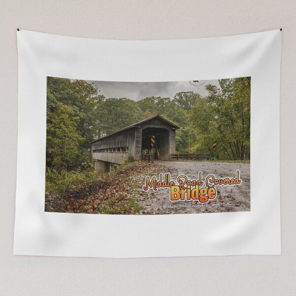 Item preview, Middle Road Covered Bridge Ashtabula County Ohio designed and sold by GestaltImagery.