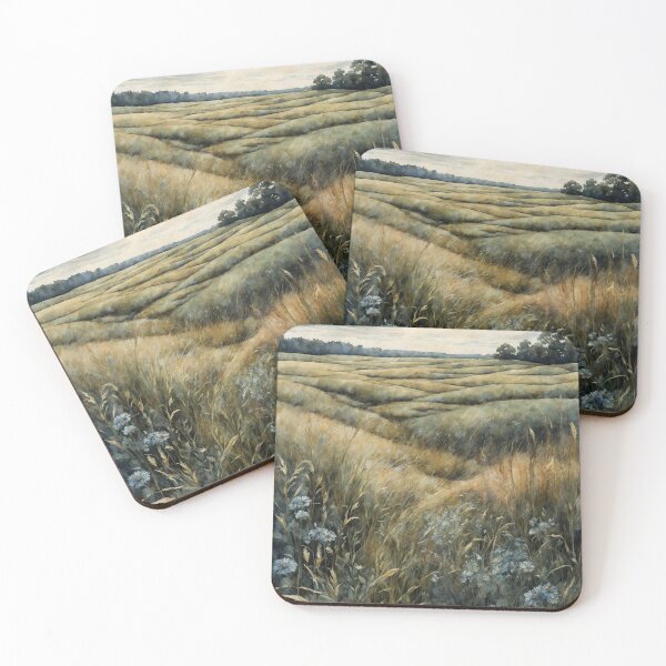 Item preview, Field of Blue Flowers designed and sold by ShroomSquirrel.