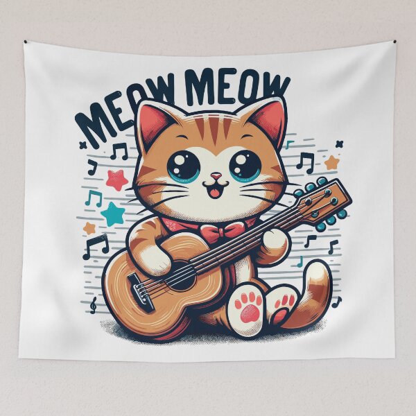 Item preview, Cat Guitar designed and sold by Designowner.