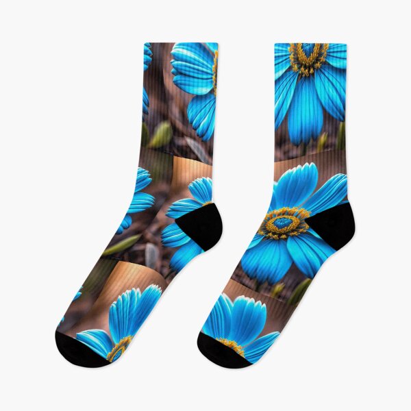 Artikelvorschau, Himmelblaues Blumenmuster entworfen und verkauft von Patternflower.