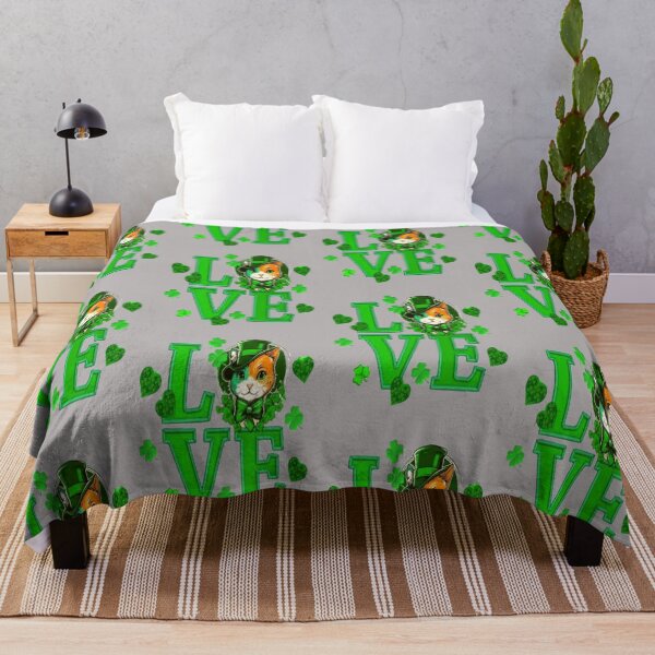 Item preview, St Patricks Day Love Cat, Let The Shenanigans Begin, Lucky Shamrock Irish Culture, Shenanigans Squad designed and sold by Adri Barnard.