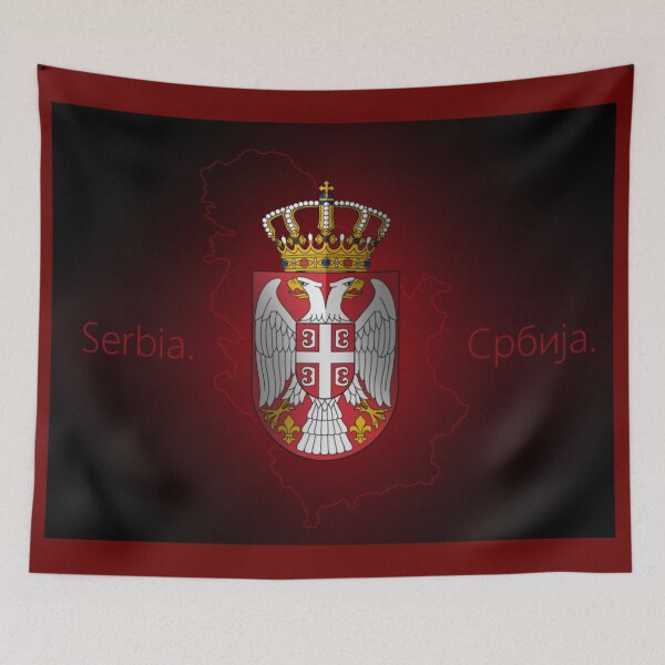Item preview, Serbian Flag lesser coat of arms designed and sold by zorkaa1.