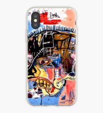Basquiat skull Poster iPhone Case