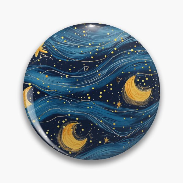 Item preview, Starry Night Pattern designed and sold by Kobi-PrintVibes.