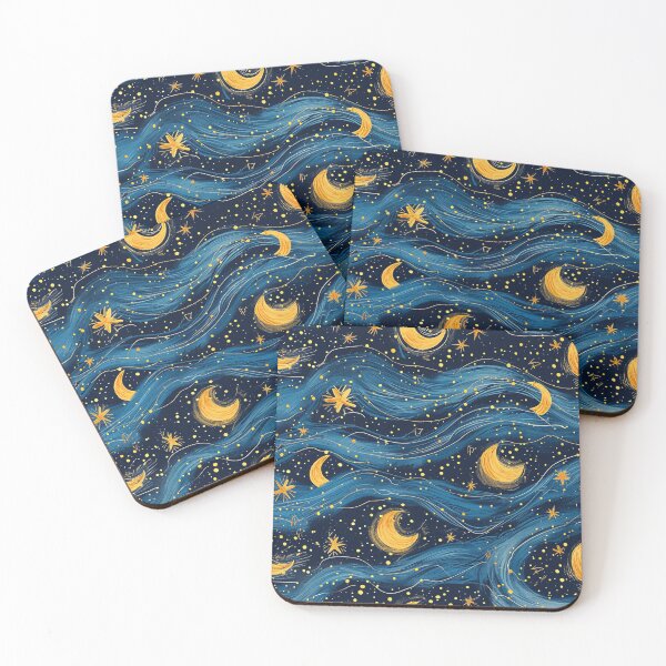 Item preview, Starry Night Pattern designed and sold by Kobi-PrintVibes.
