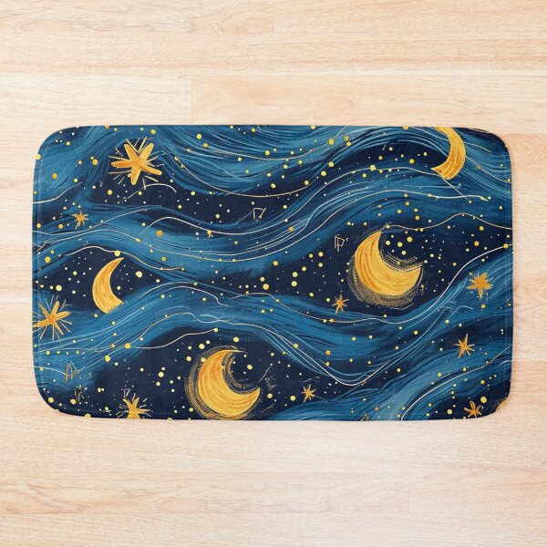 Item preview, Starry Night Pattern designed and sold by Kobi-PrintVibes.