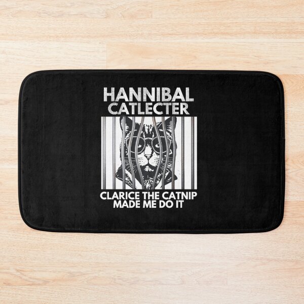 Item preview, Hannibal catlecter “Clarice the catnip made me do it”, cat behind bars designed and sold by BritishDelights.