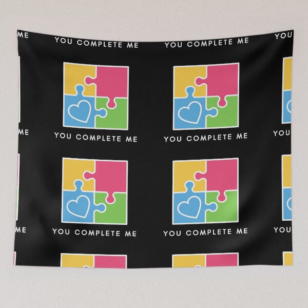 Item preview, You complete me – true love Valentine’s Day designed and sold by wejollydigitals.