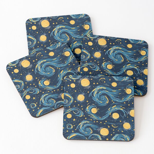 Item preview, Starry Night Pattern 2 designed and sold by Kobi-PrintVibes.