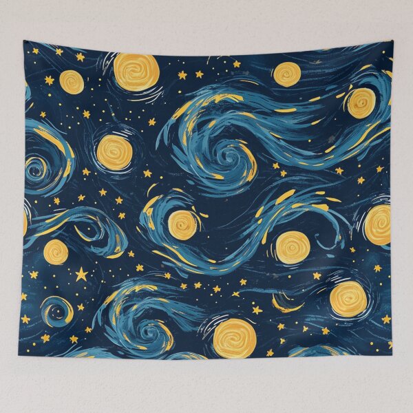 Item preview, Starry Night Pattern 2 designed and sold by Kobi-PrintVibes.