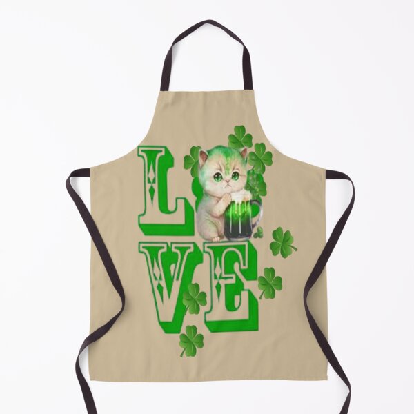 Item preview, St Patricks Day Love Kitten, Let The Shenanigans Begin, Lucky Shamrock Irish Culture, Shenanigans Squad designed and sold by Adri Barnard.