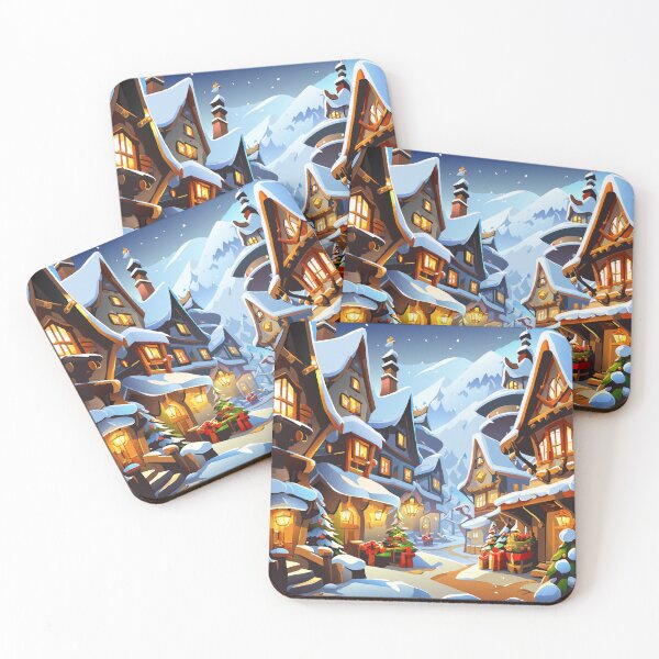 Item preview, Happy New Year  in the village designed and sold by AgarutanPrint.