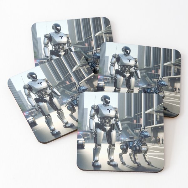 Item preview, Tesla bot designed and sold by TEEJAMBOREE.