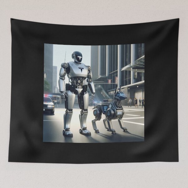 Item preview, Tesla bot designed and sold by TEEJAMBOREE.