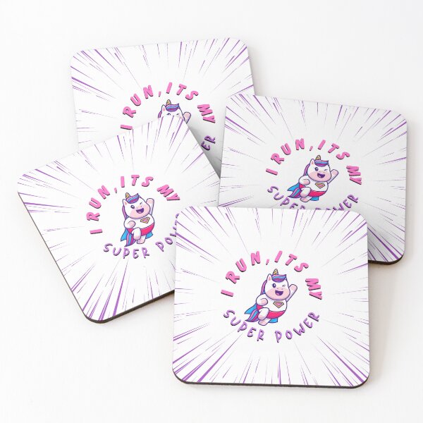 Item preview, I Run , Its my Super Power - Unicorn designed and sold by Novabear808.