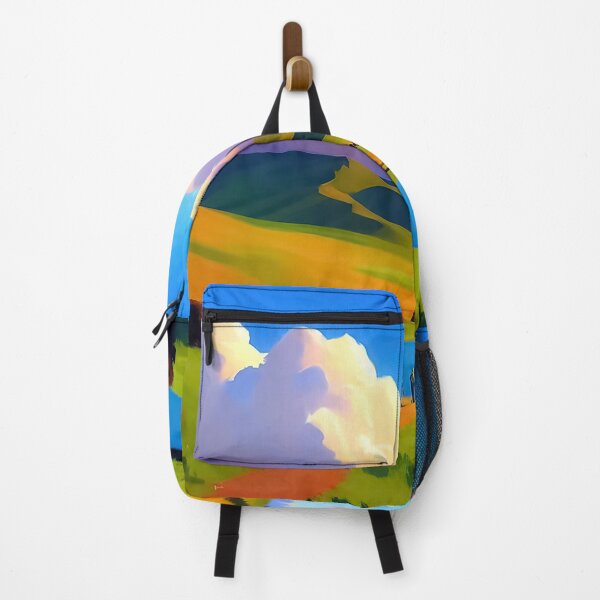 Item preview, Green Rolling Hills - People Walking Along a Path Toward a River designed and sold by Loving Nature Gifts.