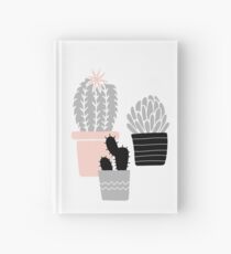 Succulents - gray pink Hardcover Journal