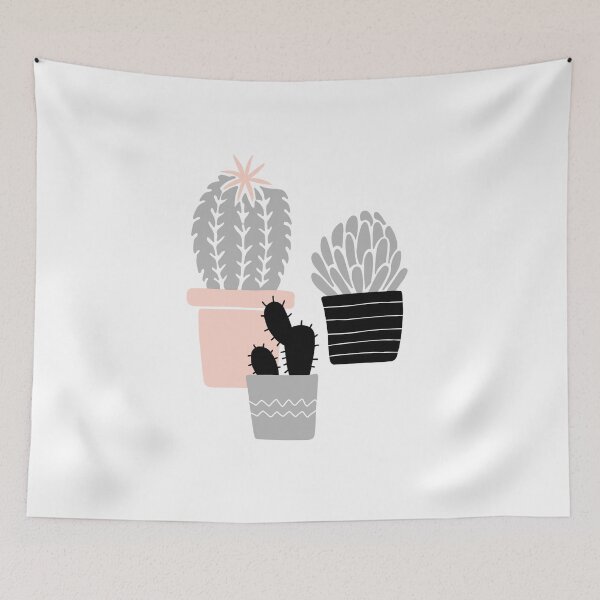Item preview, Succulents - gray pink designed and sold by MrsDeeDesigns.