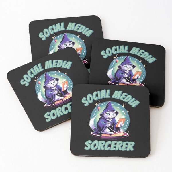 Item preview, Whimsical funny cat marketing manager. Social media sorcerer. designed and sold by Unitepeople.