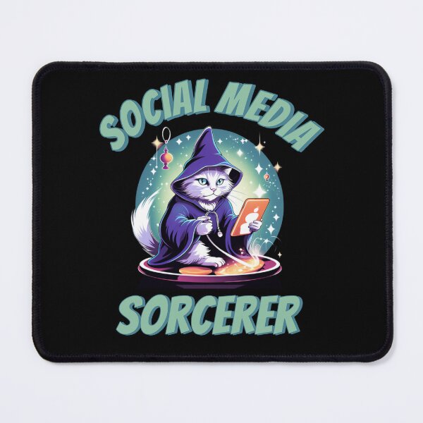 Item preview, Whimsical funny cat marketing manager. Social media sorcerer. designed and sold by Unitepeople.