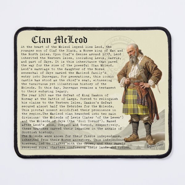 Item preview, McLeod Scottish Clan History  designed and sold by BagTown Clans.