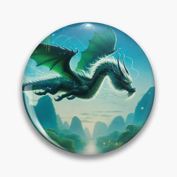 Item preview, Flying Dragon Glowing River designed and sold by FriskyLemur.