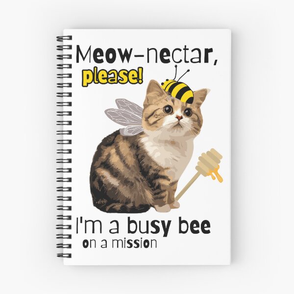 Item preview, Funny Cute Bee Cat With Wings Asks For Nectar designed and sold by WildPalette-Art.