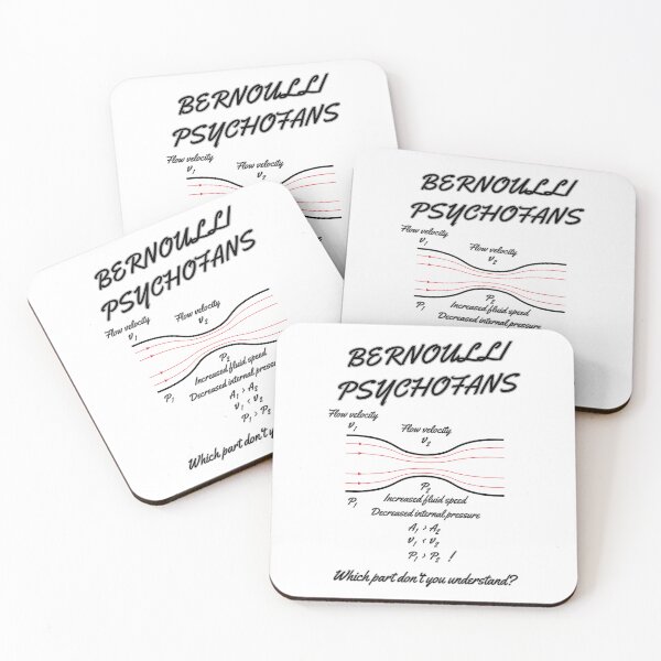 Item preview, Bernoulli Psychofans – Funny Gift for Science Geeks designed and sold by PapaMikeCrafts.