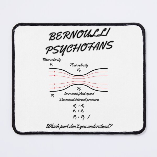 Item preview, Bernoulli Psychofans – Funny Gift for Science Geeks designed and sold by PapaMikeCrafts.