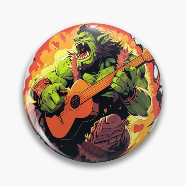 Item preview, the orcish dedicated guitarist designed and sold by GruumchsGoods.