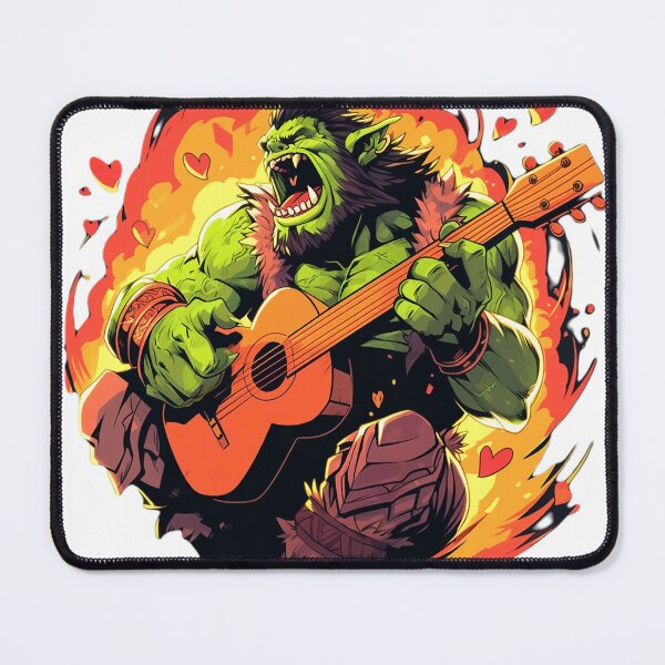 Item preview, the orcish dedicated guitarist designed and sold by GruumchsGoods.