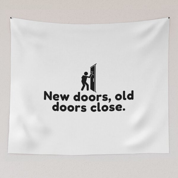Item preview, New doors, old doors close. designed and sold by Bananobanini.