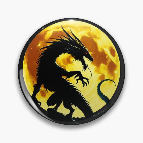 Item preview, Dragon at full moon designed and sold by The-Wild-Side.
