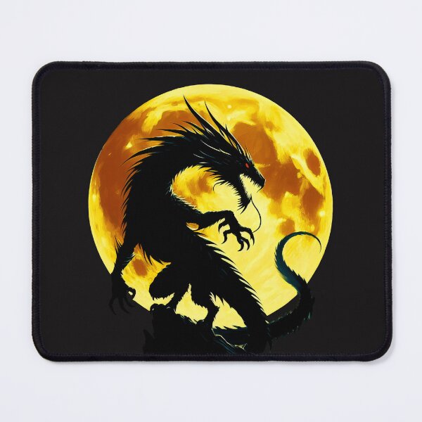 Item preview, Dragon at full moon designed and sold by The-Wild-Side.
