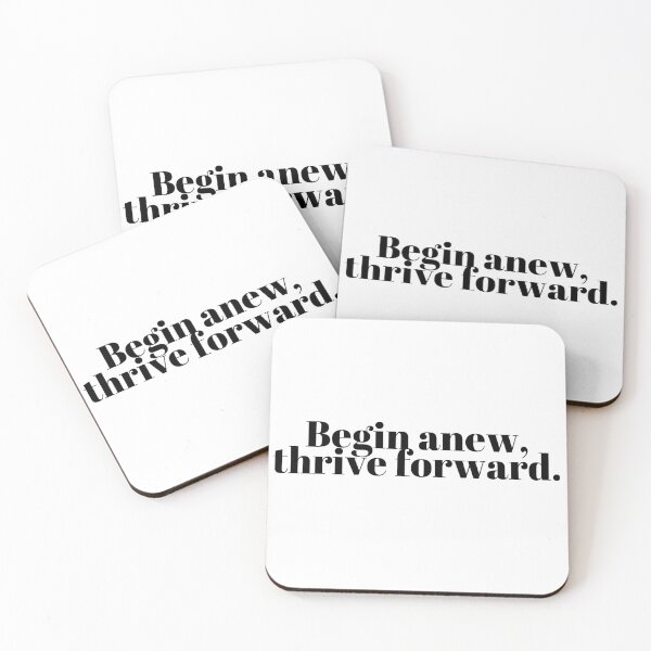 Item preview, Begin anew, thrive forward. designed and sold by Bananobanini.
