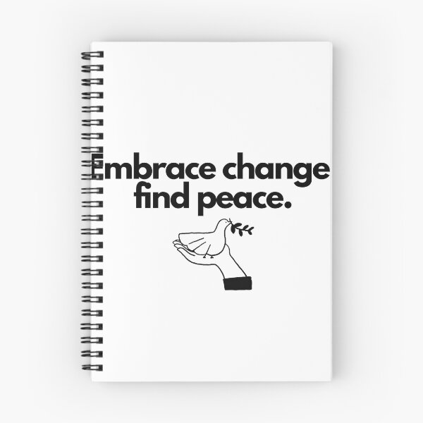 Item preview, Embrace change, find peace. designed and sold by Bananobanini.