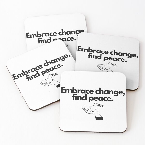 Item preview, Embrace change, find peace. designed and sold by Bananobanini.