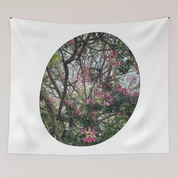 Item preview, Pink Flowers in a Tree: A Touch of Beauty designed and sold by tadeba.