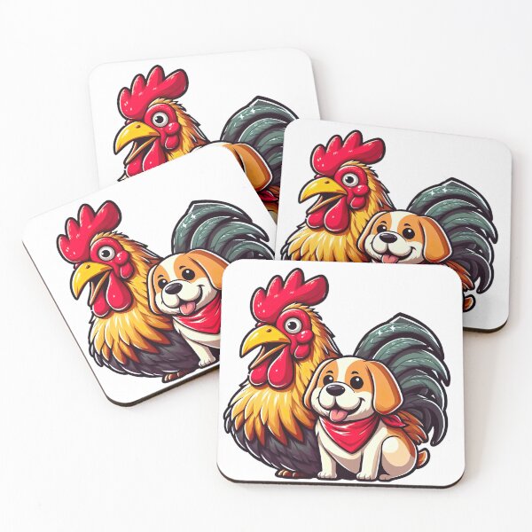 Item preview, Dog and chicken  designed and sold by ArteeInnovation.