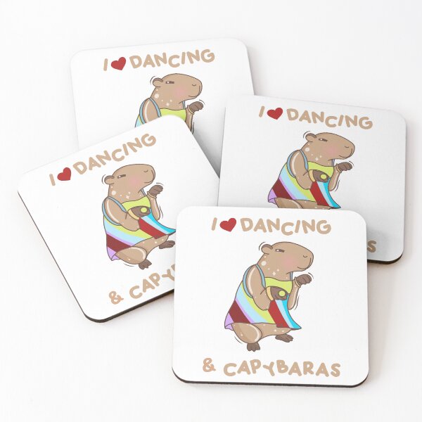 Item preview, Baby capybara dancing thriller Jenna ricks kawaii cute designed and sold by Arlenisart.