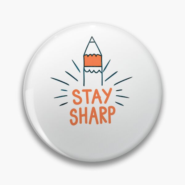 Item preview, Stay Sharp  Motivational Art designed and sold by Funky  Fibers.