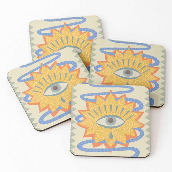 Item preview, retro hippie boho third eye - mystical print  designed and sold by MartaOlgaKlara.