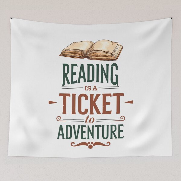 Item preview, Reading is A Ticket to Adventure 4 designed and sold by Psycho-Crazy.
